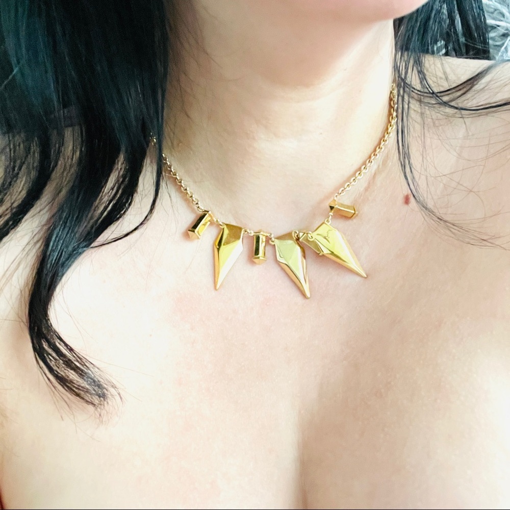 Rebecca Minkoff Golden Spikes Necklace